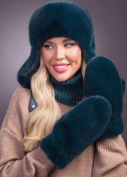 Рукавички экомех изумруд - Davidovfox фото 8