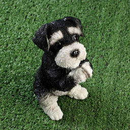 Фигурка полистоун «Попрошайка Шнауцер», 9×10×21 см