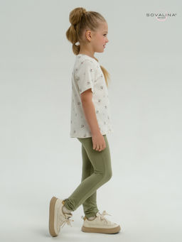 Костюм Мулан бордовые тюльпанчики-оливка - Sovalina фото 22