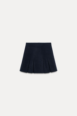 BOX PLEAT KNIT MINI SKIRT - Zara фото 4