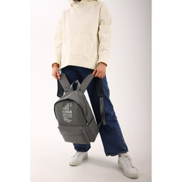 Рюкзак текстильный Сияй, мечтай, вдохновляй, серый, 38 х 12 х 30 см - Nazamok фото 9