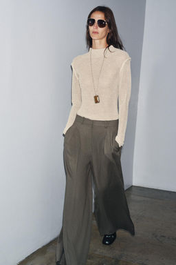 HIGH NECK KNIT SWEATER - Zara фото 4