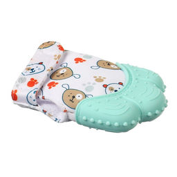 Прорезыватель-рукавичка Крошка Я «Собачки», от 3 мес., мятный