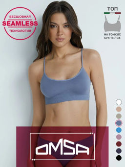 122DD(477) Майка женская (Топ на тонких  бретелях)OMSA