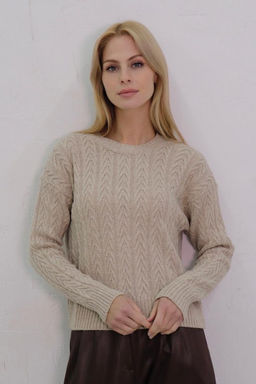 10718 Джемпер цвета льна - Martichelli фото 27