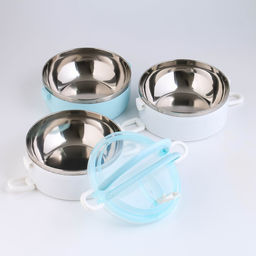 Ланч-бокс Милави, 1.5 л, 3 уровня, ёмкость 500 мл, голубой - Take it easy фото 4