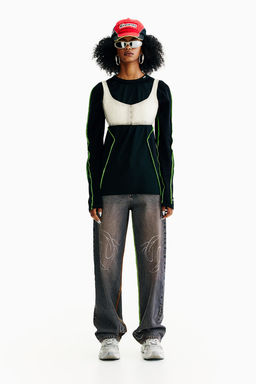 Loose Jeans con strass - H&m фото 3