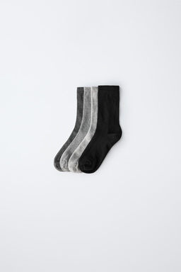 FOUR-PACK OF KNEE-HIGH SOCKS