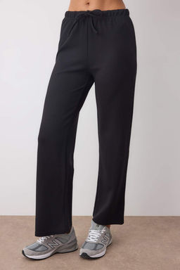 Siyah Wideleg/Genis Paca Orme Pantolon TWOAW26PL00039