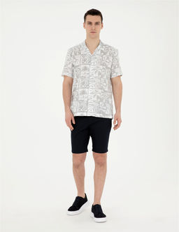 Gri Comfort Fit K_sa Kollu G_mlek - Pierre cardin фото 4