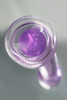 Нереалистичный фаллоимитатор TOYFA Basic Jelly Dildo S, TPE, фиолетовый, 15,5 см