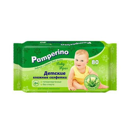 Салфетки влажные детские Pamperino №80 без отдушки арт. 48734