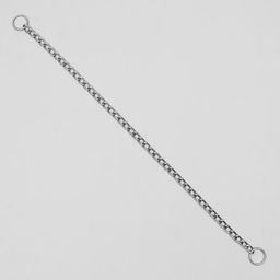 Ошейник - удавка металлический однорядный, 55 см, толщина проволоки 2,5 мм - Пижон фото 3