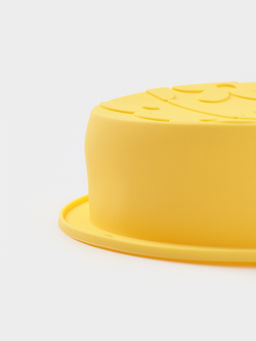 Форма для выпечки Доляна Пасхальное яйцо, 20.5?15.7?4.4 см, силикон, жёлтая