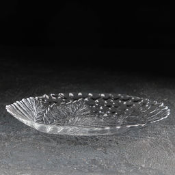 Блюда Paşabahçe Sultana, 23×18 см, набор 2 шт., стекло, прозрачные