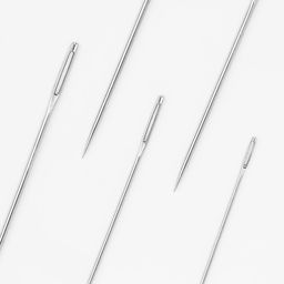 Цена за 2 шт. Иглы для вышивания, d=0.85-1.25 мм, 4-6 см, набор 20 шт.