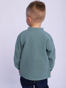 РБ016 Рубашка Муслин (фисташковый) - Милаша фото 18