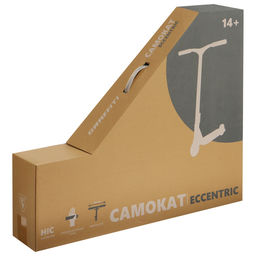 Самокат трюковой GRAFFITI Eccentric 24, колёса PU 110 мм, HIC компрессия, ABEC 9 Chrome, белый