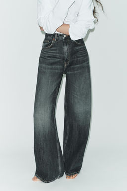 TRF EXTRA WIDE-LEG HIGH-WAIST JEANS - Zara фото 2