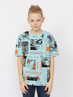 CRB wear/CSJB 63791-43-403 Футболка для мальчика,голубой/Ex.Cherubino