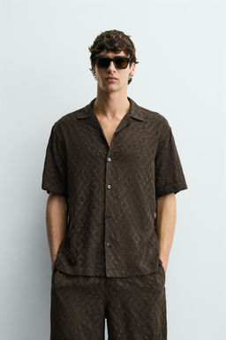 GEOMETRIC JACQUARD SHIRT - Zara фото 9