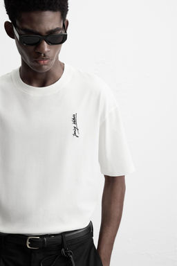 EMBROIDERED NOTES T-SHIRT - Zara фото 5
