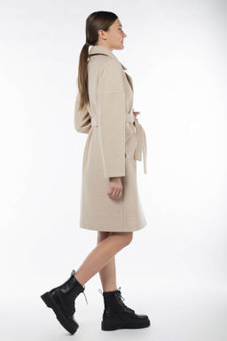 Пальто женское демисезонное (пояс) - El podio фото 5