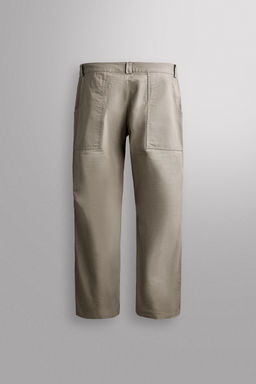 PANTAL?N TAPERED FIT ESCALADA / Crudo medio - Zara фото 9