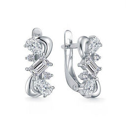 Серьги, куб.циркон., В10-2067