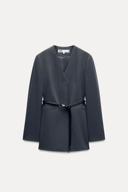 ZW COLLECTION BELTED BLAZER - Zara фото 11