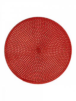 Салфетка сервировочная D38, 1 штука красный полиэстер - Denastia фото 2