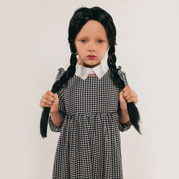 Карнавальный набор «Готическая девчонка»: парик, чулки, воротник