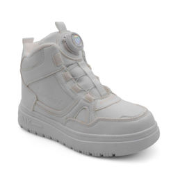 Зимние кроссовки на меху А7186-18 белые