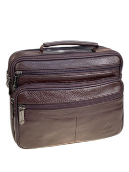 Сумка мужская из натуральной кожи, цвет коричневый