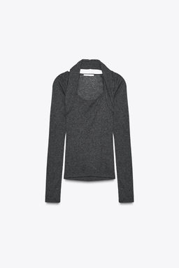 HALTER DOUBLE BOLERO T-SHIRT - Zara фото 4