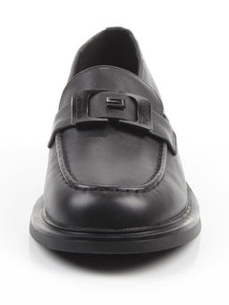 03-DEB57-1 BLACK Лоферы женские (натуральная кожа)