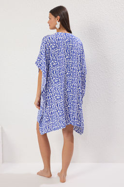 Sal Desenli Dokuma Serit Aksesuarl? Plaj Kimono&Kaftan TBESS25KM00023 - Trendyolmilla фото 5