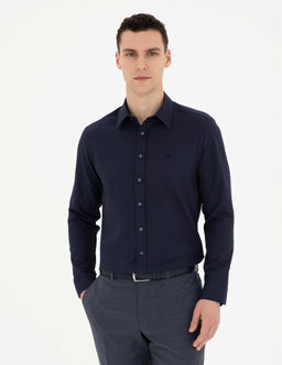 Lacivert Slim Fit Arm_rl_ Uzun Kollu G_mlek