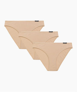 ATLANTIC 3BLP-580 Трусы спорт Basic - набор (3 шт.) бежевый