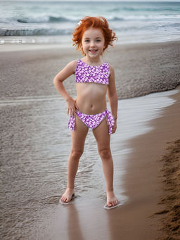 Костюм купальный (топ и бикини) д/дев.Ариэль