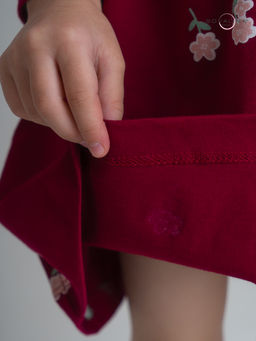 Платье Фея лютики бордо - Sovalina фото 18