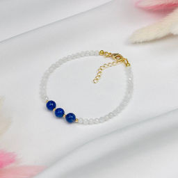 Браслет из Лунного камня и Лазурита - Радуга самоцветов фото 2