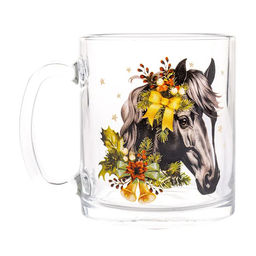 Кружка ЧАЙНАЯ НОВОГОДНИЙ КОНЬ 320мл