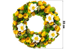 Пасхальное украшение венок 33*33*8 см, Солнечное утро, круг - Elan gallery фото 2