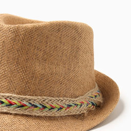 Шляпа мужская MINAKU, размер 58, светло-коричневая