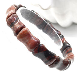 Браслет косточка 12*16мм из яшмы красной