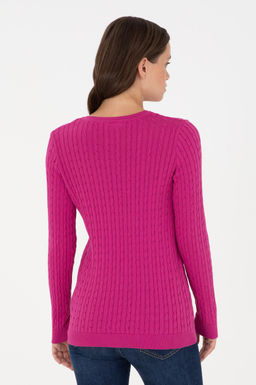 Женщина Fuchsia Basic Sweater Surprise Discount в корзине - U.s. polo assn фото 12