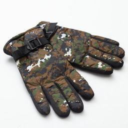 Перчатки зимние мужские MINAKU Хаки, размер 8 (25 см), зелёные