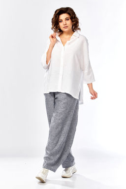 Костюм Diamant 2157 джинс, белый  фото 4