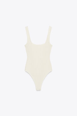 TEXTURED STRAPPY BODYSUIT - Zara фото 5